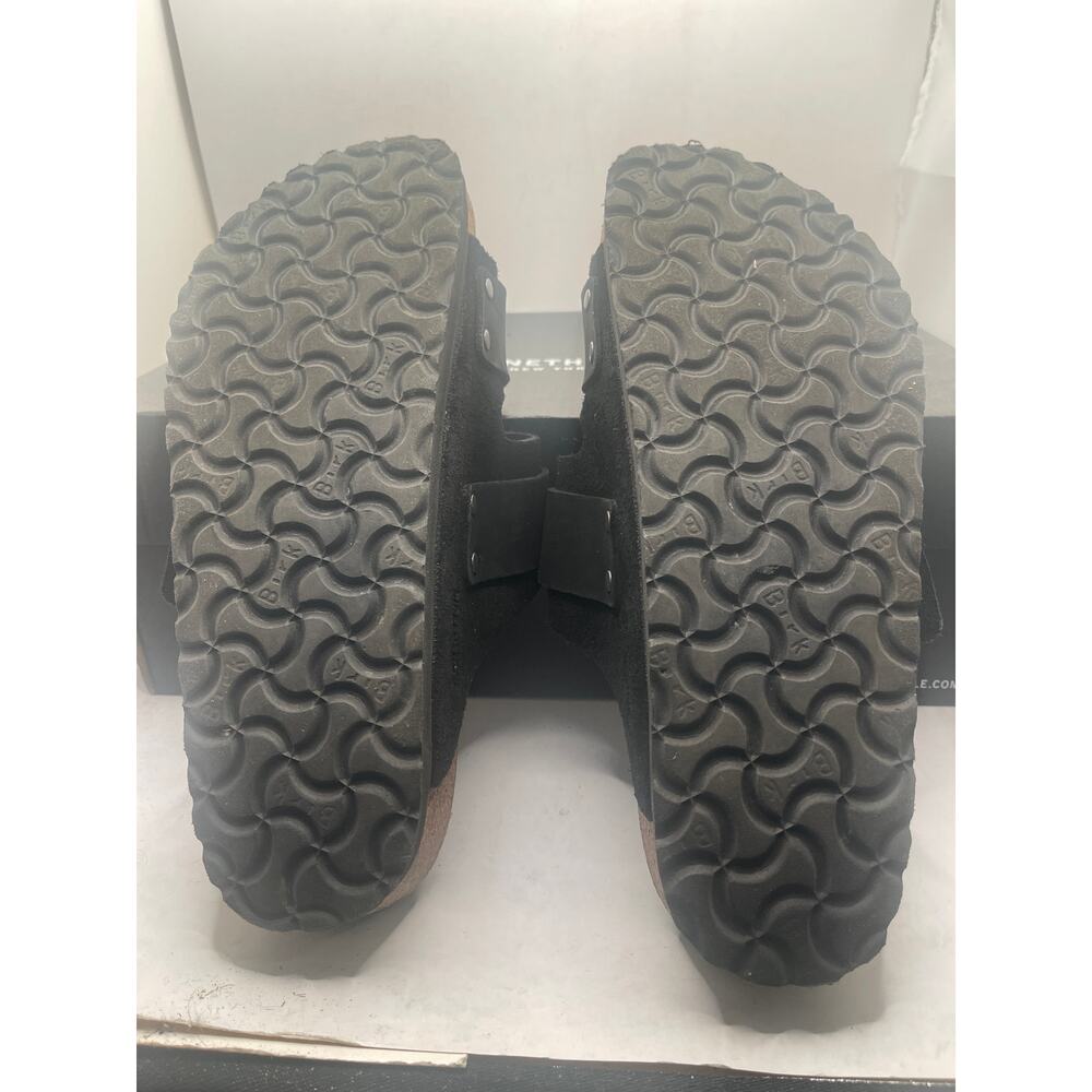 Birkenstock Uji Nubuck-Suede Leather - Black Size EU 39/ 8 a 8.5 US - Picture 9 of 10